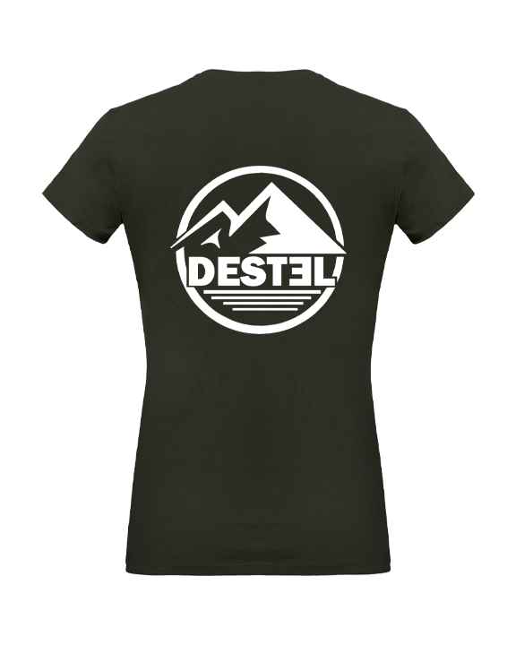 Tshirt Destel Kaki Femme Dos