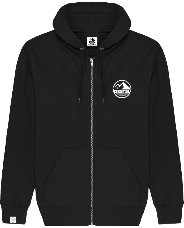 Veste Zippe Noire Coeur