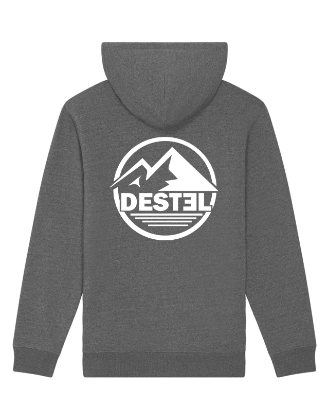 sweat gris logo destel clothing marque varoise