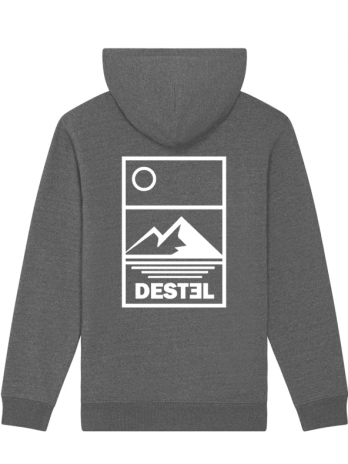 sweat gris mer et montagne destel clothing