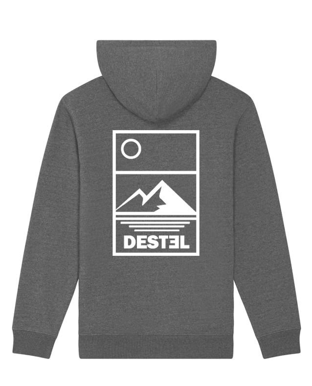 sweat gris mer et montagne destel clothing