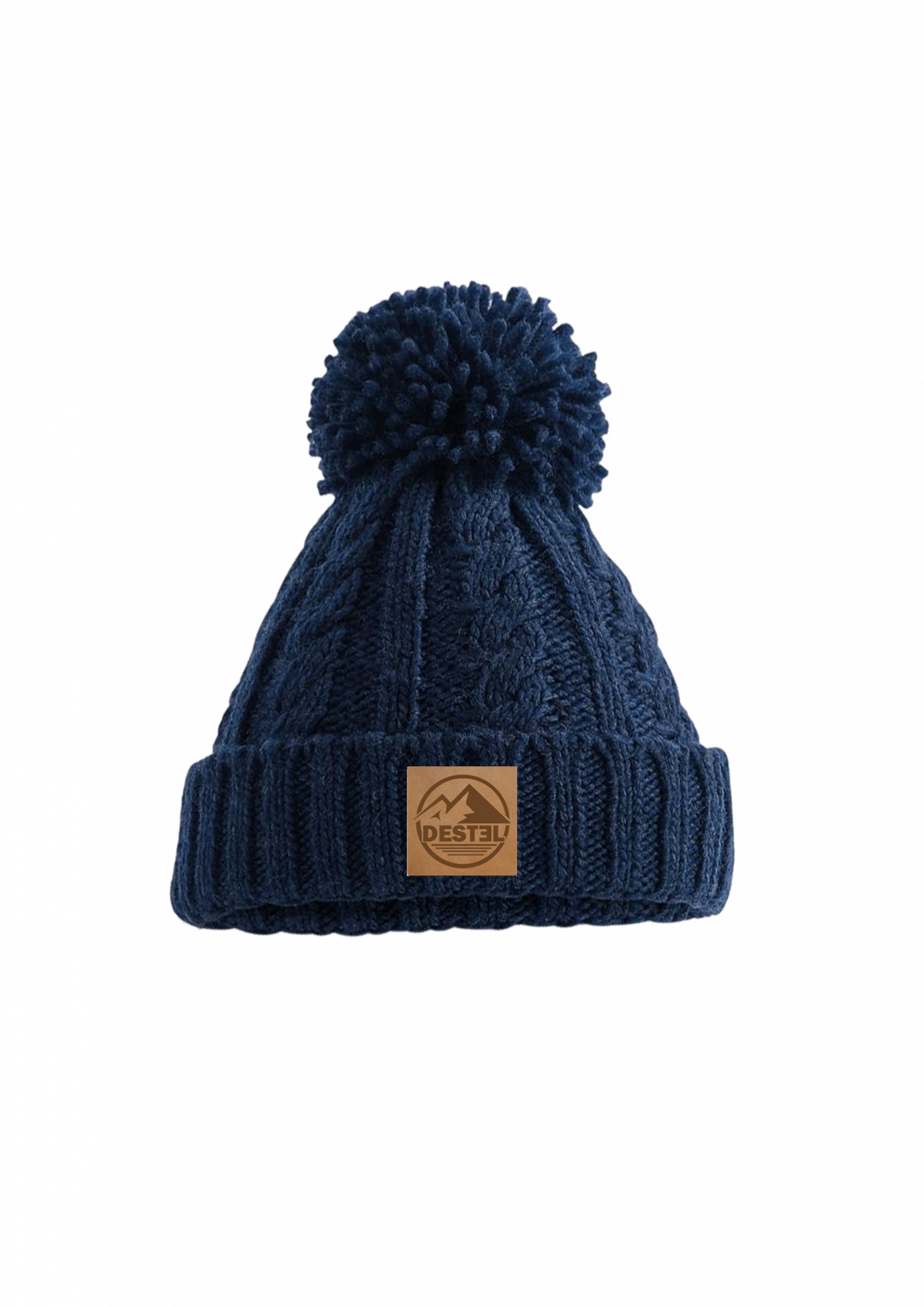 Bonnet Gros Pompon Bleu Scaled