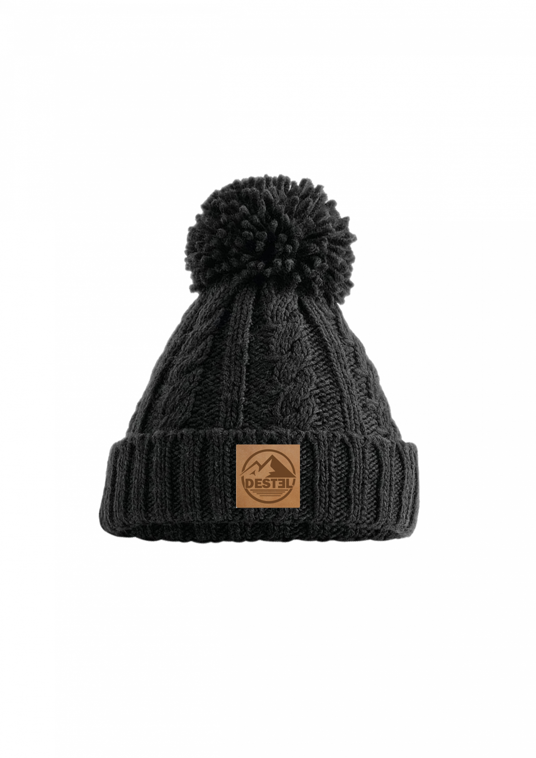 Bonnet Gros Pompon Noir Scaled