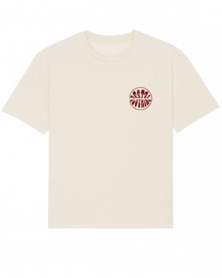 t-shirt oversize beige imprimé destel clothing sea vibes