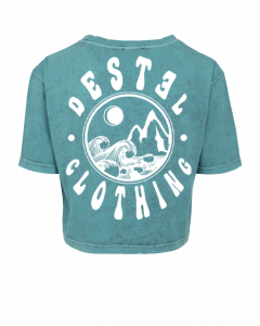 Tops et T-shirts T-shirt court turquoise logo Destel Clothing