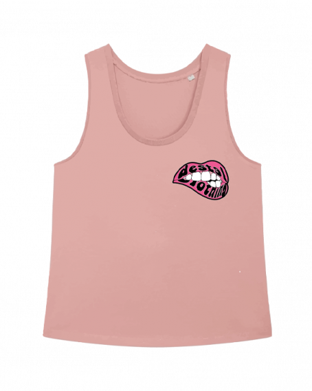 Debardeur Rose Bouche Coeur2