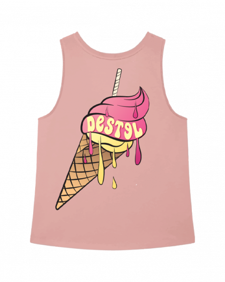 Debardeur Rose Glace Dos2