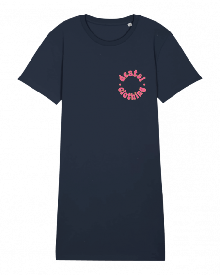 Robe bleu marine Destel logo glace, style streetwear