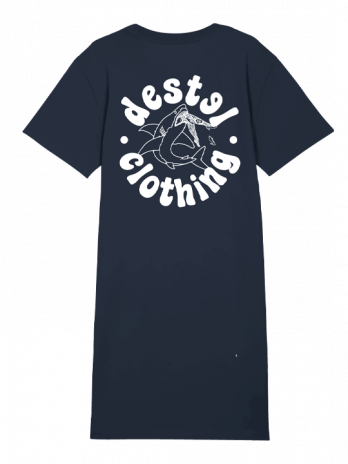 Robe bleu marine Destel logo Sharky, style streetwear
