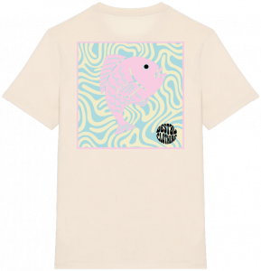 Home t-shirt motif daurade destel couleur natural raw