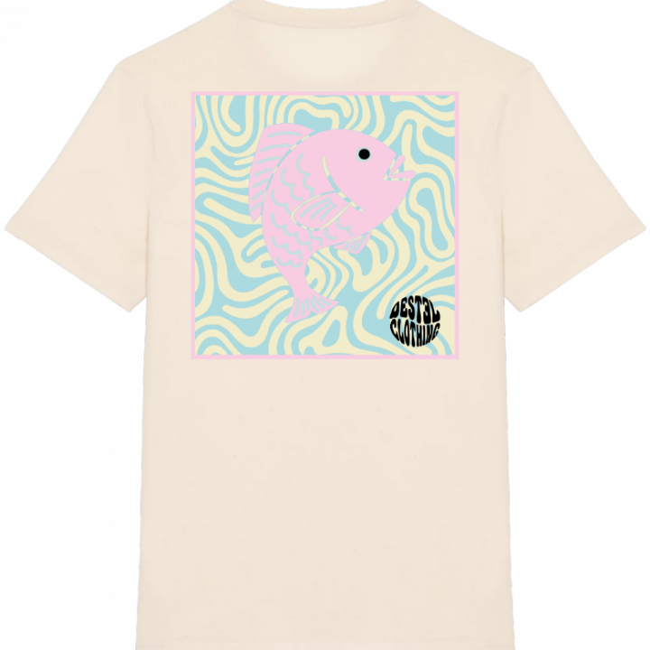 t-shirt motif daurade destel couleur natural raw